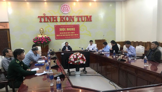 Quang cảnh Hội nghị tại điểm cầu tỉnh Kon Tum