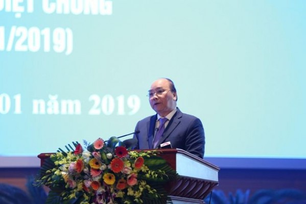 Thủ tướng Nguyễn Xuân Phúc phát biểu tại Lễ kỷ niệm (Ảnh: Tuấn Việt)
