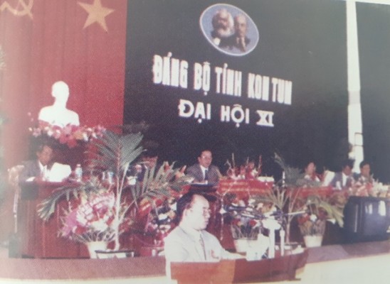 Quang cảnh Đại hội đại biểu Đảng bộ tỉnh Kon Tum lần thứ XI