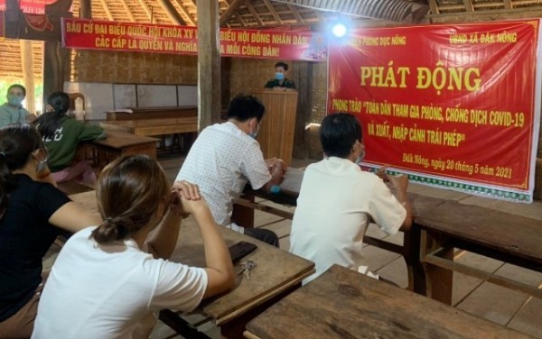 Phát động Phong trào “Toàn dân tham gia phòng, chống dịch bệnh Covid-19 và xuất, nhập cảnh trái phép” tại xã Đăk Nông, huyện Ngọc Hồi.