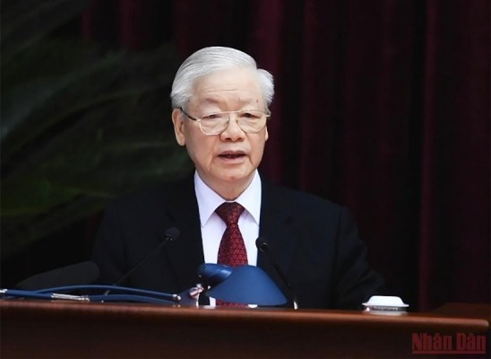 Toàn văn Bài phát biểu khai mạc Hội nghị lần thứ 5 Ban Chấp hành Trung ương Đảng khóa XIII của Tổng Bí thư Nguyễn Phú Trọng vào sáng 4/5.