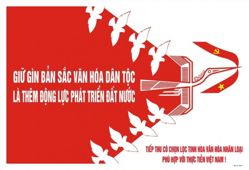 Đẩy mạnh tuyên truyền cổ động trực quan về xây dựng, phát huy giá trị văn hoá, sức mạnh con người Việt Nam