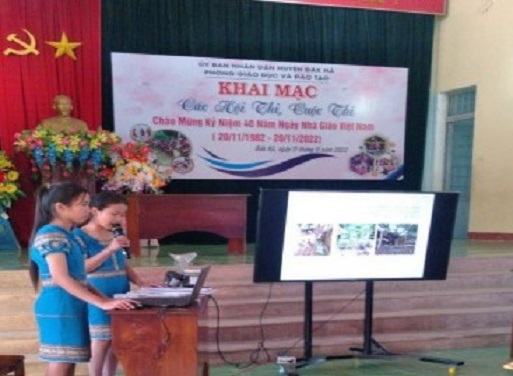 Học sinh Trường THCS xã Ngọk Réo tham gia thi sáng tạo KHKT