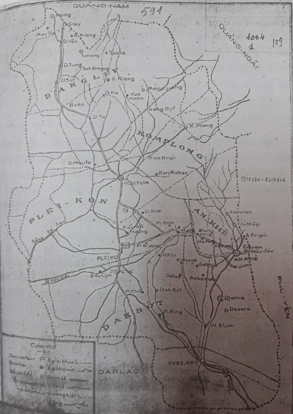 Bản đồ tỉnh Gia - Kon năm 1951