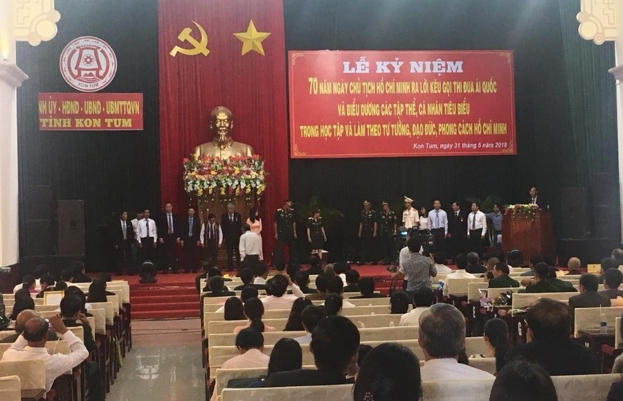 Tỉnh Kon Tum trang trọng tổ chức Lễ kỷ niệm 70 năm Ngày Chủ tịch Hồ Chí Minh ra Lời kêu gọi thi đua ái quốc. (tổ chức ngày 31/5/2018)